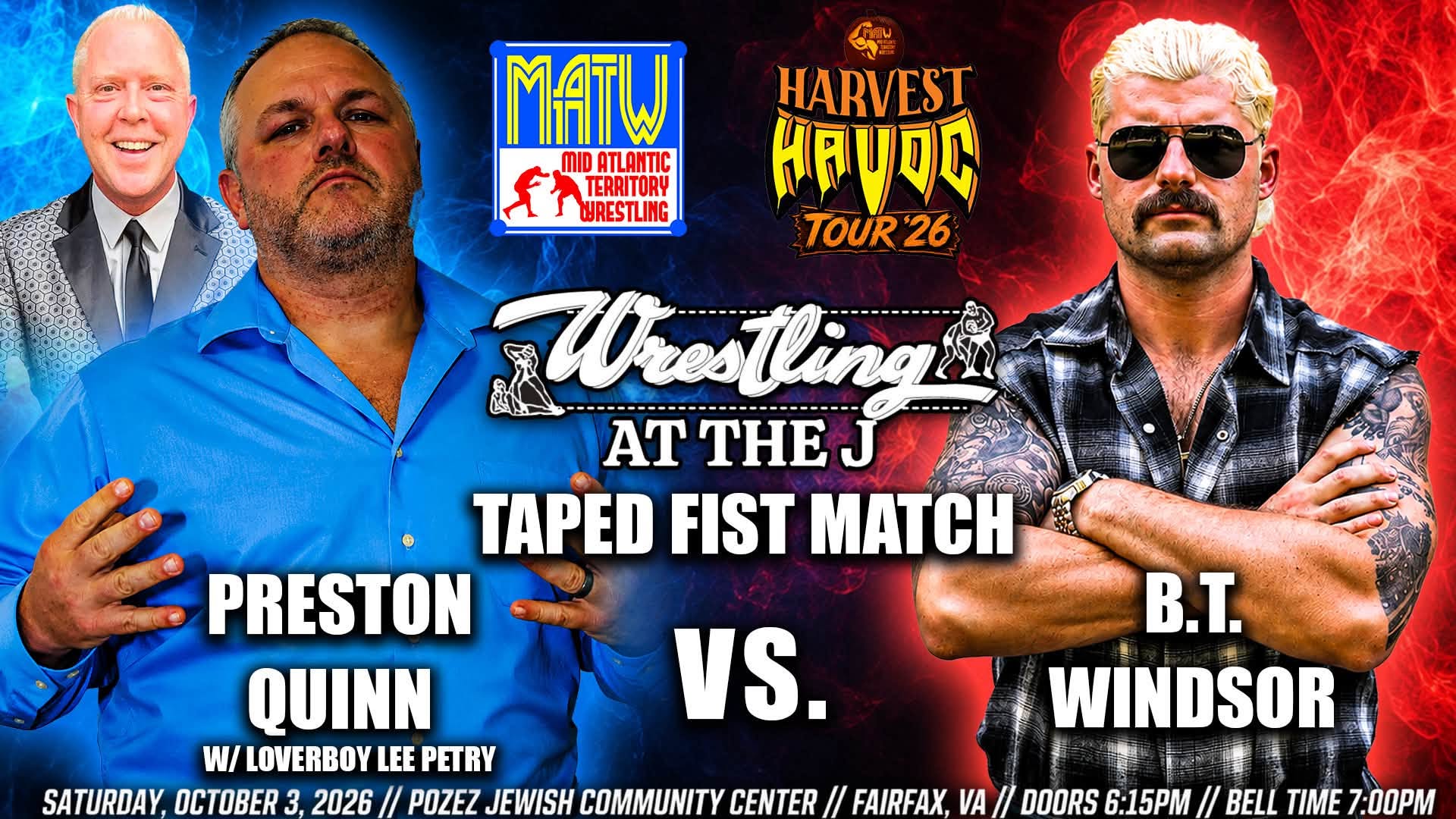 Preston Quinn vs. B.T. Windsor — taped fist match